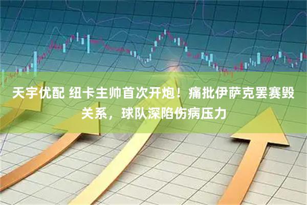 天宇优配 纽卡主帅首次开炮！痛批伊萨克罢赛毁关系，球队深陷伤病压力